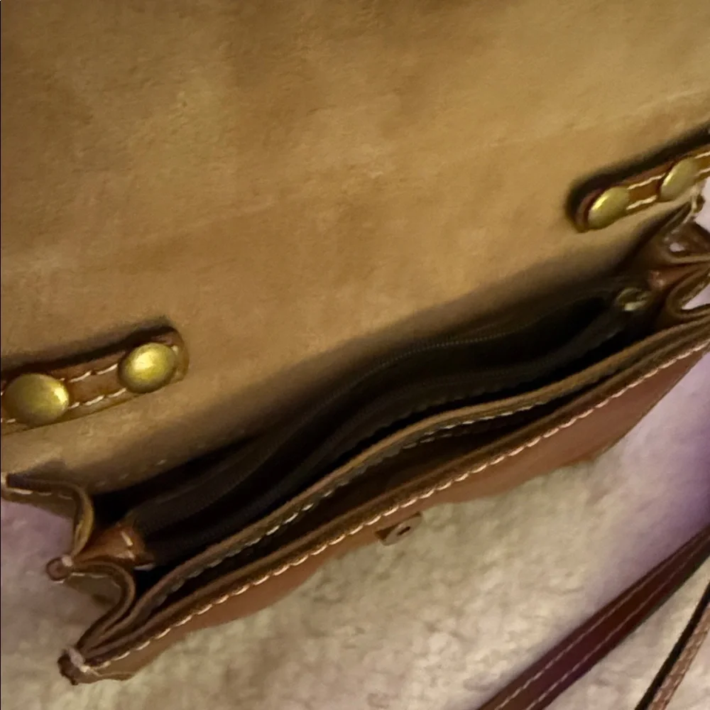 Patricia Nash, Brown Leather Torri Crossbody Bag - Picture 4 of 7